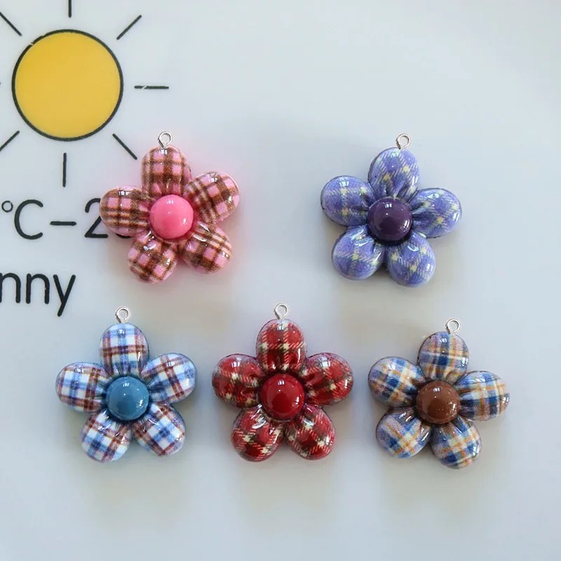 Art Craft Accessories - 10 Pendentifs en résine planaire motif
