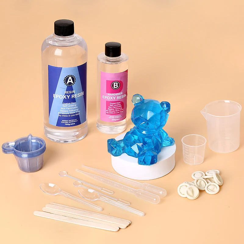Art Craft Stick - Kit de résine époxy transparente, mélange