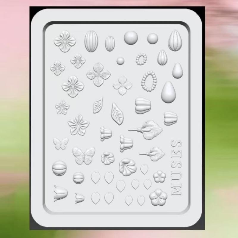 Art Craft Using Leaves - Moule en silicone 3D pour nail