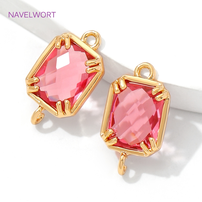 Art Craft Accessories - Connecteur carré plaqué or 18 carats