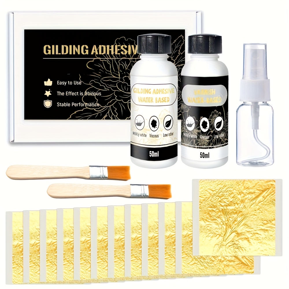 Art Craft Using Leaves - Colle Golden Leaf 50ml+50ml, prévient l'oxydation,