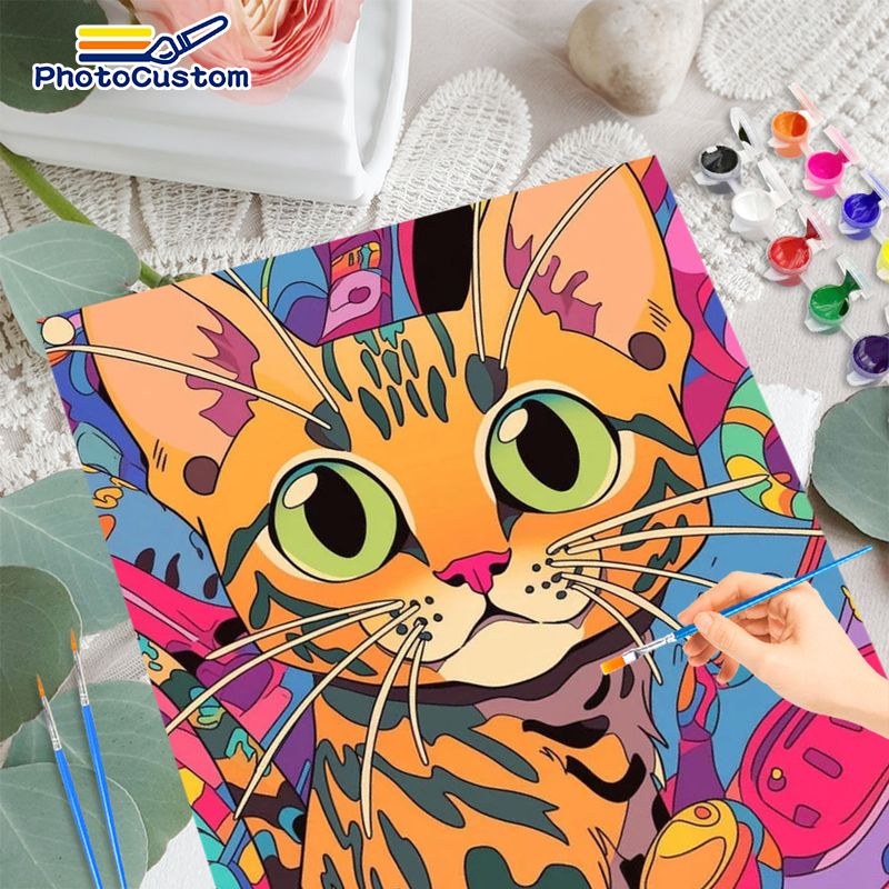 Peinture par numéros Chat Ging - Art Craft Easy Ideas avis et prix
