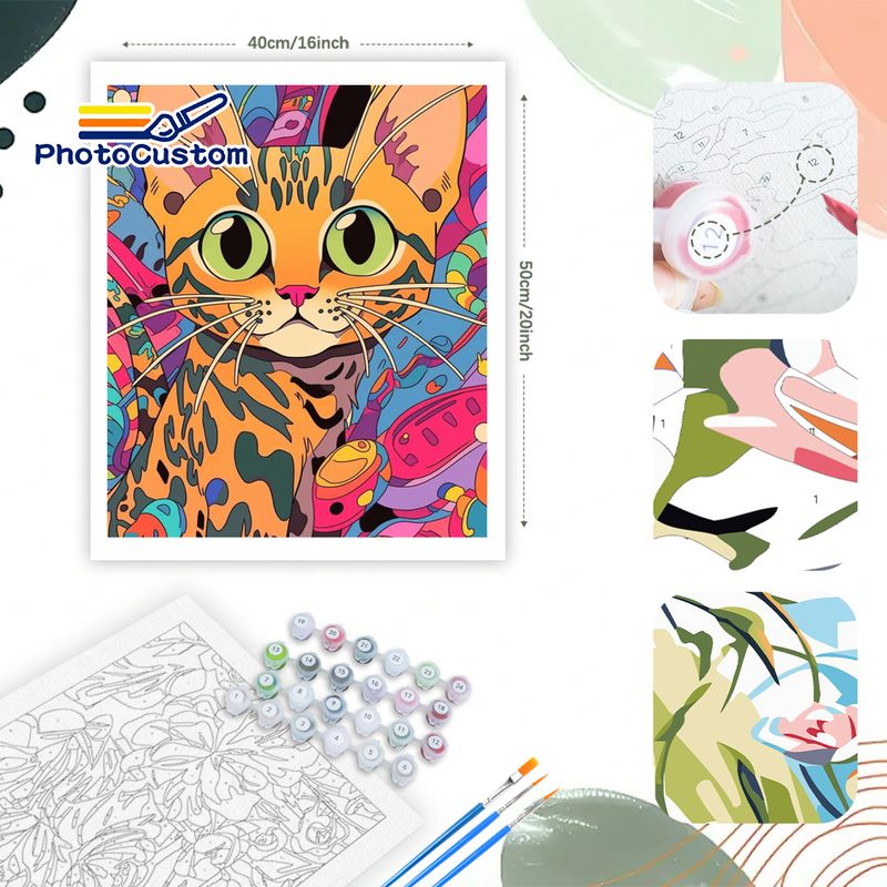 Peinture par numéros Chat Ging - Art Craft Easy Ideas avis et prix
