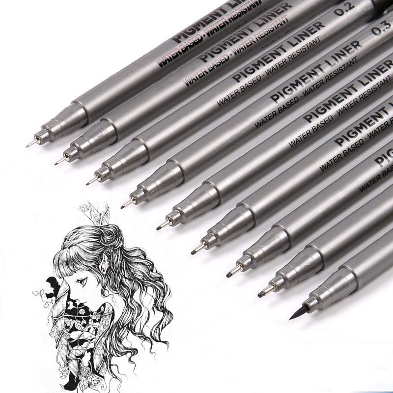 9 pièces/ensemble Pigment Line - Calligraphy Pen Set avis et prix