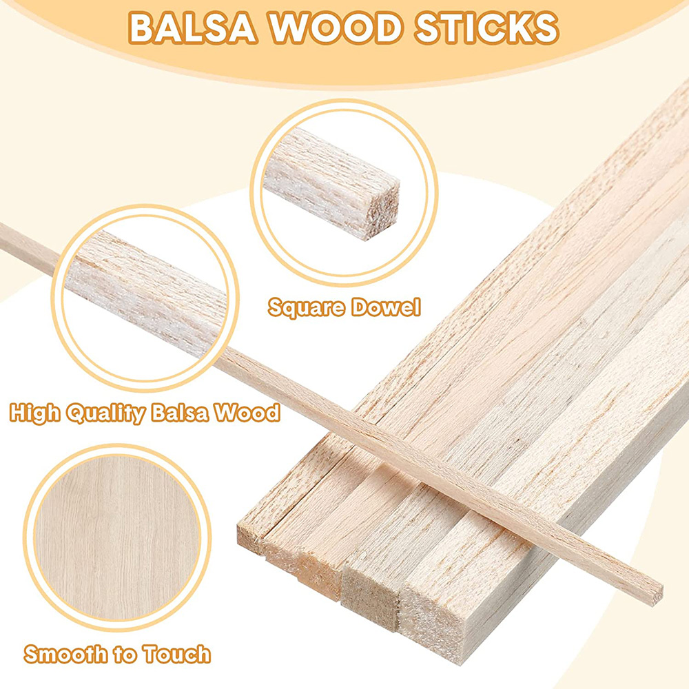 130 pièces Balsa bois bande de - Art Craft Stick avis et prix