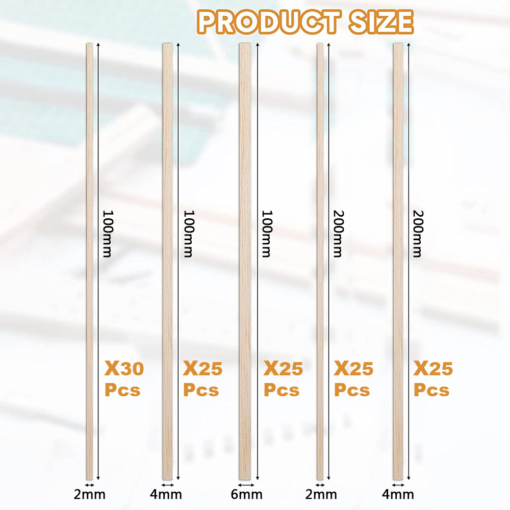 130 pièces Balsa bois bande de - Art Craft Stick avis et prix
