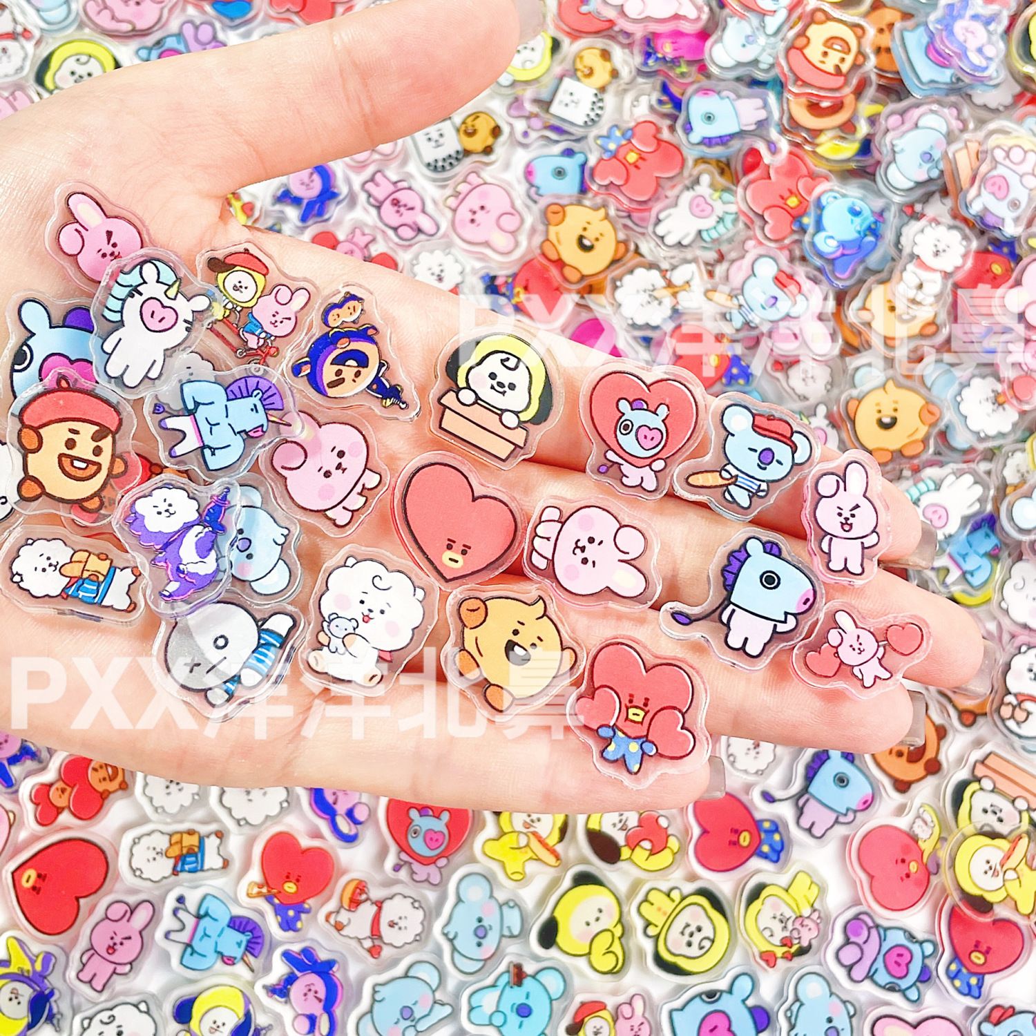 100 pièces BT21 BTS, éléments  - Art Craft Accessories avis et prix