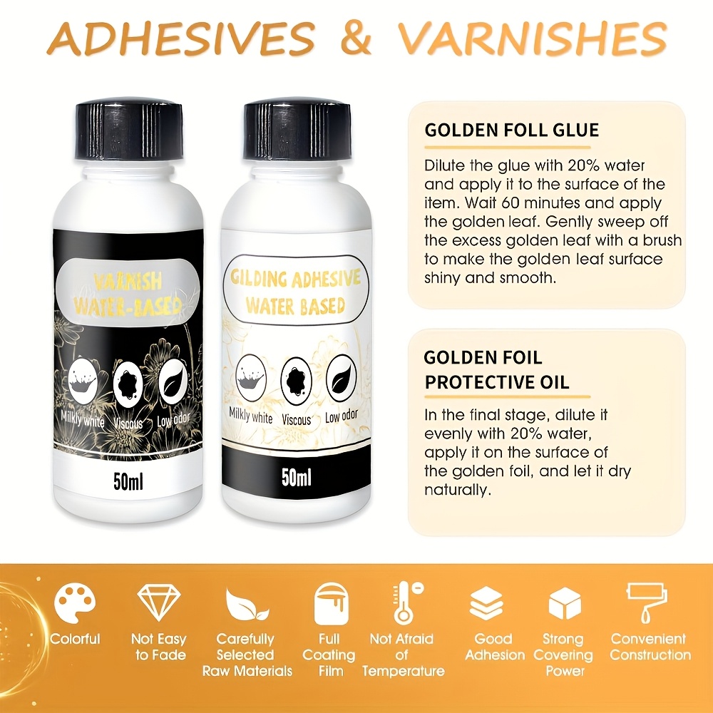 Colle Golden Leaf 50ml+50ml, p - Art Craft Using Leaves avis et prix